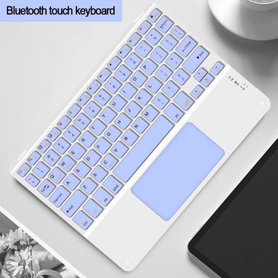Tastatură Bluetooth Touchpad pentru telefon inteligent PC Computer laptop Tastatură fără fir pentru iOS Android Windows pentru iPad Tastatură