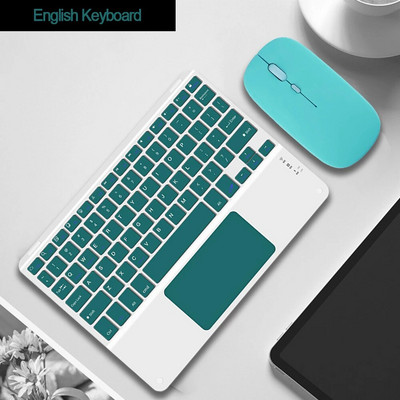 Tastatură Bluetooth Touchpad pentru telefon inteligent PC Computer laptop Tastatură fără fir pentru iOS Android Windows pentru iPad Tastatură
