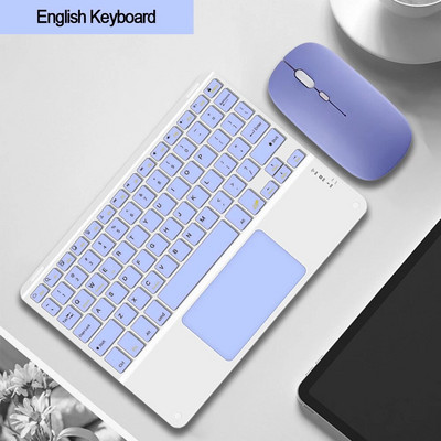 Tastatură Bluetooth Touchpad pentru telefon inteligent PC Computer laptop Tastatură fără fir pentru iOS Android Windows pentru iPad Tastatură