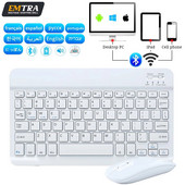 Tastatură fără fir EMTRA Tastatură și mouse Bluetooth pentru iPad Air 5 Pro 12.9 Tecaldo Bluetooth pentru tastatură Xiaomi Samsung iPad