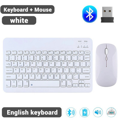Tastatură fără fir EMTRA Tastatură și mouse Bluetooth pentru iPad Air 5 Pro 12.9 Tecaldo Bluetooth pentru tastatură Xiaomi Samsung iPad