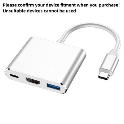 USBC3.0 3 σε 1 HUB Type-c σε HDMI-συμβατό USB 3.0 Docking Station Charging 4K Adapter Splitter for MacBook Air Pro Samsung