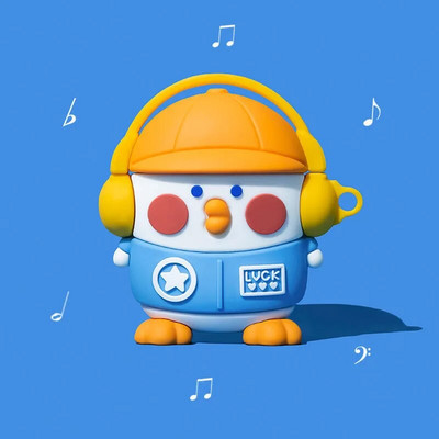 Slatki crtani pingvin s mlijekom i čajem Silikonske maske za Apple Airpods 1 2 3 Pro Poklopac za punjenje bežičnih slušalica za Airpods Case Box