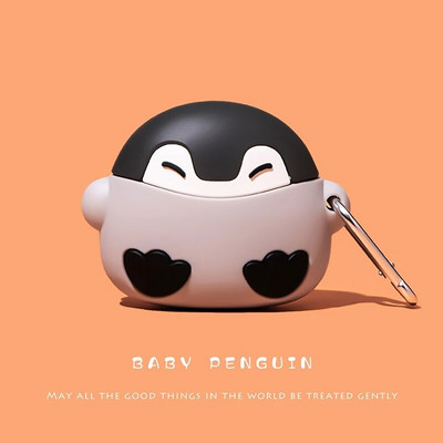 Slatki crtani pingvin s mlijekom i čajem Silikonske maske za Apple Airpods 1 2 3 Pro Poklopac za punjenje bežičnih slušalica za Airpods Case Box