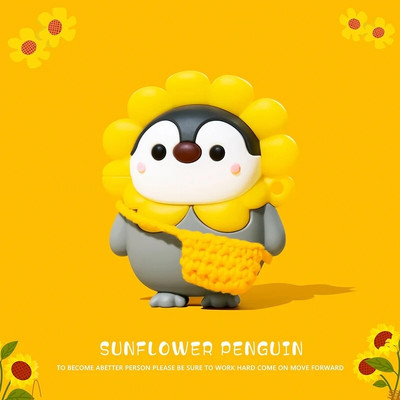 Slatki crtani pingvin s mlijekom i čajem Silikonske maske za Apple Airpods 1 2 3 Pro Poklopac za punjenje bežičnih slušalica za Airpods Case Box