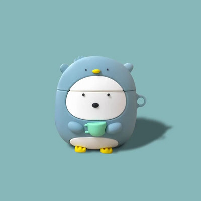 Slatki crtani pingvin s mlijekom i čajem Silikonske maske za Apple Airpods 1 2 3 Pro Poklopac za punjenje bežičnih slušalica za Airpods Case Box