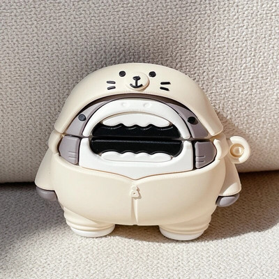 3D Cat Paw karikatūra silikona austiņu maciņš priekš Apple Airpods Pro 3 bezvadu Bluetooth austiņu aizsargvāciņš Sweet Cute Anti-Lost