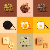 Za Apple AirPods 1/2/3 Pro Cover Slatki 3D crtani kolačići Bear Bežična silikonska torbica za slušalice za AirPods 3 Nova slatka kutija s voćem