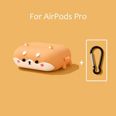 INS Armsad 3D Shiba Inu Dog silikoonist kõrvaklappide ümbrised Apple AirPods 1 2 Pro 3 Bluetoothi peakomplekti karbi jaoks Air Pods Pro kate