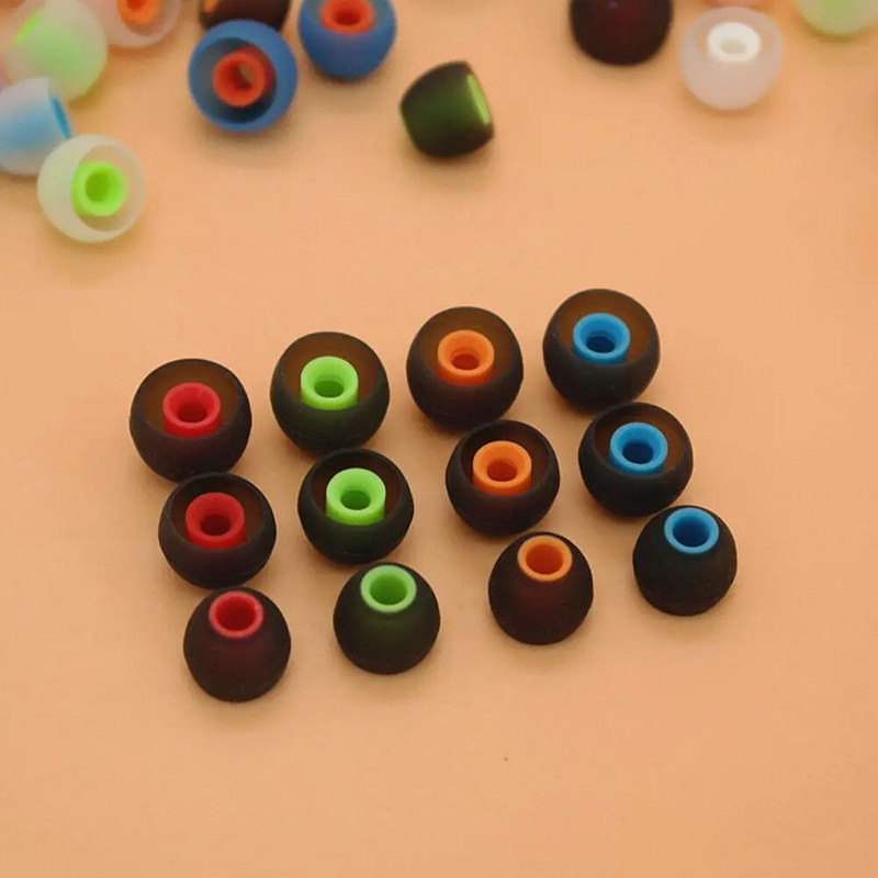 12gab Universālie 3,8 mm ausīs ievietojamie austiņu austiņas Mīksta silikona ausu uzgaļi Nomaiņa Gumijas ausu spilventiņi Spilvens Austiņu aksesuāri