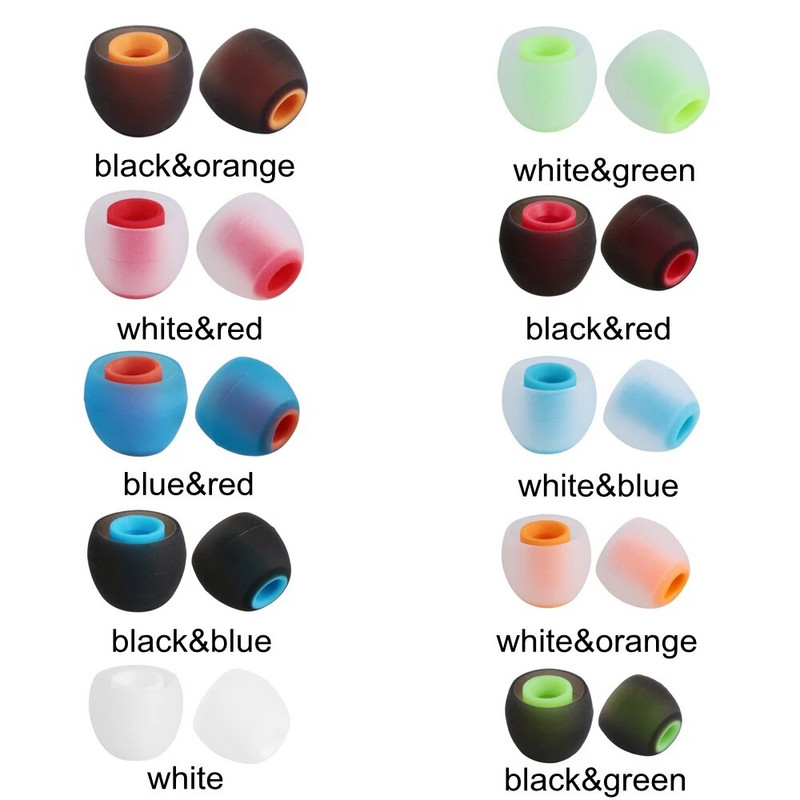 12gab Universālie 3,8 mm ausīs ievietojamie austiņu austiņas Mīksta silikona ausu uzgaļi Nomaiņa Gumijas ausu spilventiņi Spilvens Austiņu aksesuāri