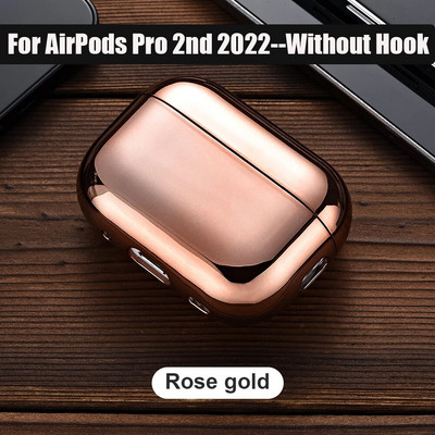 Apšuvuma raksta aizsargājošs austiņu futrālis Airpods Pro 2 2nd usb c 2023 Hard PC Shell for Airpods 3 1 2 Charging Box Cover