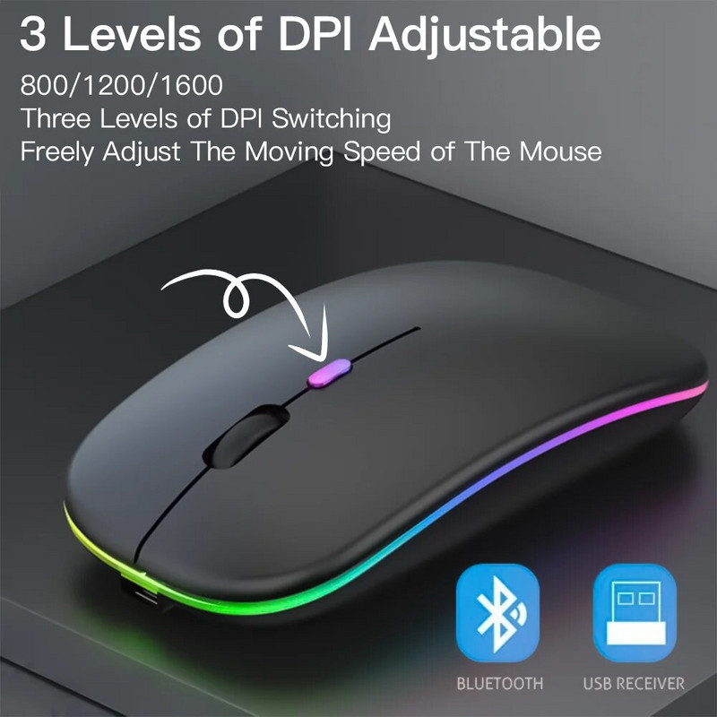 Για πληκτρολόγιο iPad και ποντίκι Πληκτρολόγιο Bluetooth με οπίσθιο φωτισμό για Android iOS Ασύρματο πληκτρολόγιο Tablet Samsung για κινητό τηλέφωνο