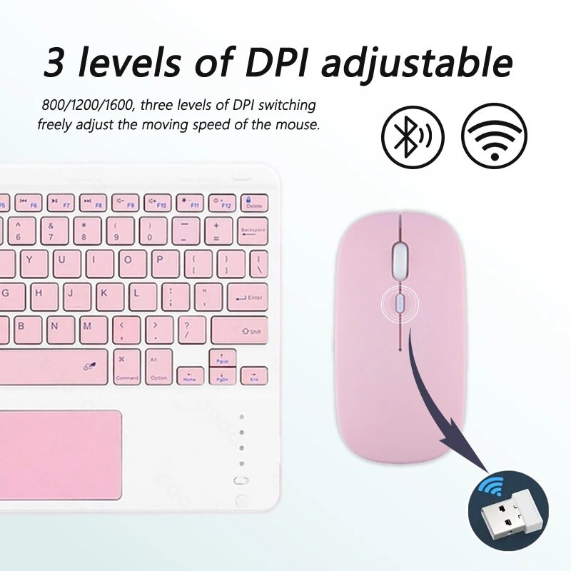 Ασύρματο πληκτρολόγιο Bluetooth για IOS Android Windows Πληκτρολόγιο Bluetooth για iPad Πληκτρολόγιο tablet Samsung XIAOMI HUAWEI