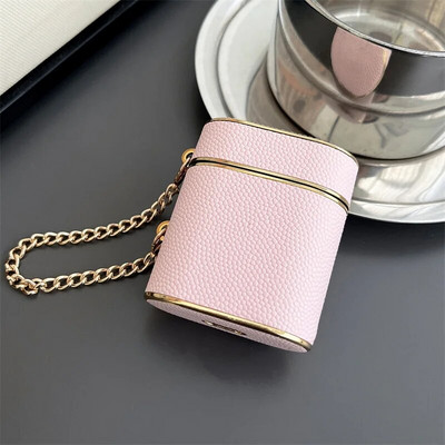 Πολυτελής επιμετάλλωση δερμάτινη θήκη ακουστικών για Apple Airpods Pro 2 3 1 Κάλυμμα Silicone Cute Θήκες φόρτισης ακουστικών για Airpod 3 Funda