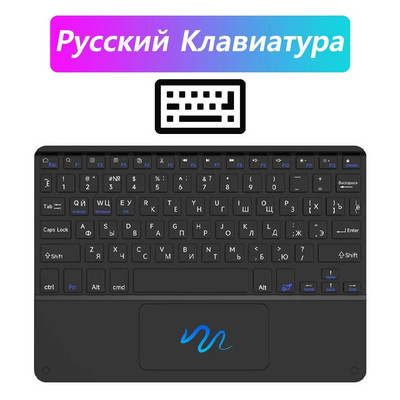 CASEPOKE priekš iPad bezvadu tastatūra ar skārienpaliktni priekš Xiaomi Samsung Huawei Android iOS Windows Bluetooth tastatūra un pele