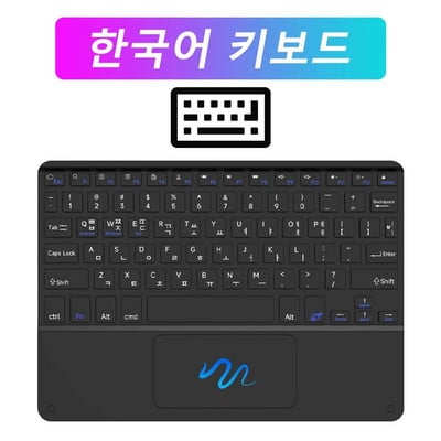 CASEPOKE priekš iPad bezvadu tastatūra ar skārienpaliktni priekš Xiaomi Samsung Huawei Android iOS Windows Bluetooth tastatūra un pele