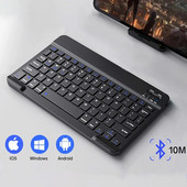 Bezvadu tastatūra Ar Bluetooth saderīga tastatūra operētājsistēmai Android IOS Windows Mini 78 taustiņu tastatūras spēles personālajam datoram iPad planšetdatoru tastatūras