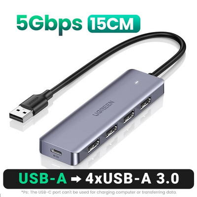 UGREEN USB C Hub 4 Θύρες USB Type C σε USB 3.0 Hub Splitter Adapter για MacBook Pro iPad Pro Samsung Galaxy Note 10 S10 USB Hub