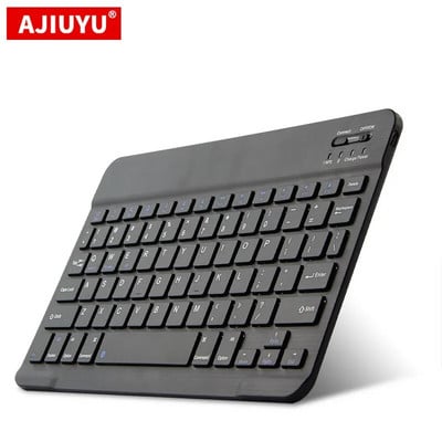 AJIUYU mini Bluetooth klaviatūra belaidė klaviatūra, įkraunama telefono planšetiniam kompiuteriui Huawei Xiaomi Samsung, skirta Android ios Windows