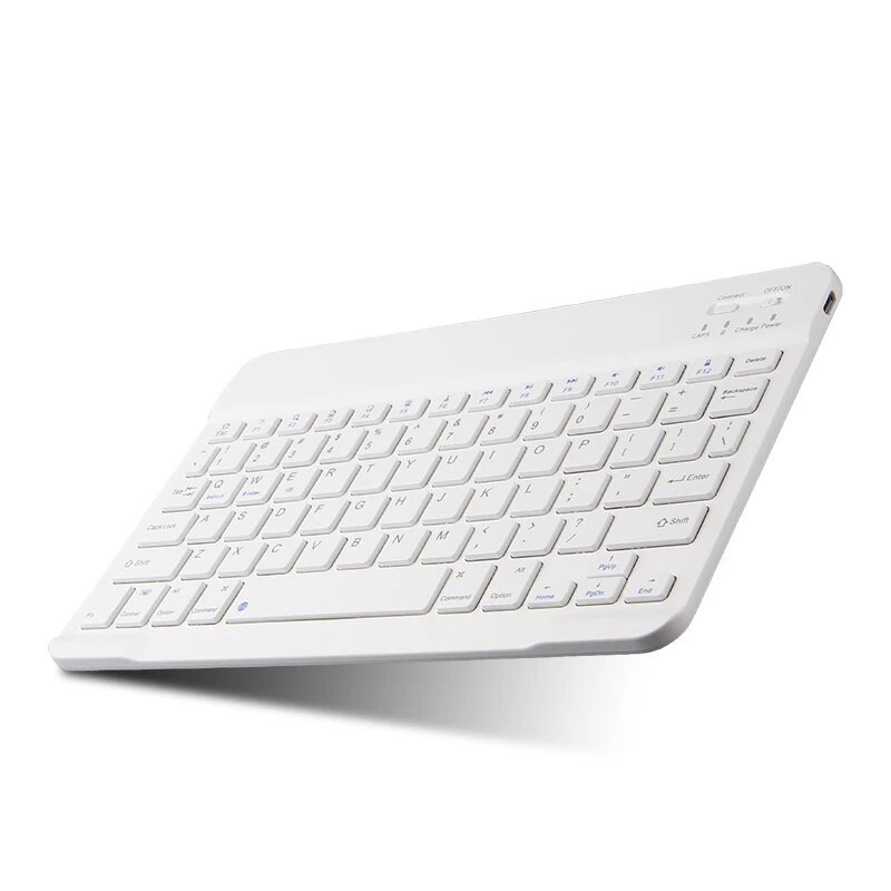 AJIUYU mini Bluetooth tastatūra bezvadu tastatūra, uzlādējama tālrunim planšetdatoram Huawei Xiaomi Samsung Android operētājsistēmai Windows