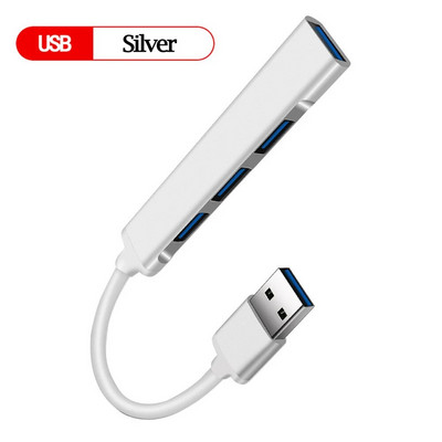 Hub USB 3.0 Hub USB 4 porturi Splitter tip c de mare viteză 5Gbps pentru PC Accesorii computer HUB multiport 4 porturi USB 3.0 2.0