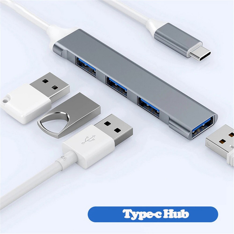 USB 3.0 Hub USB Hub 4 priključka High Speed Type c Splitter 5Gbps Za PC Računalna oprema Multiport HUB 4 USB 3.0 2.0 priključka