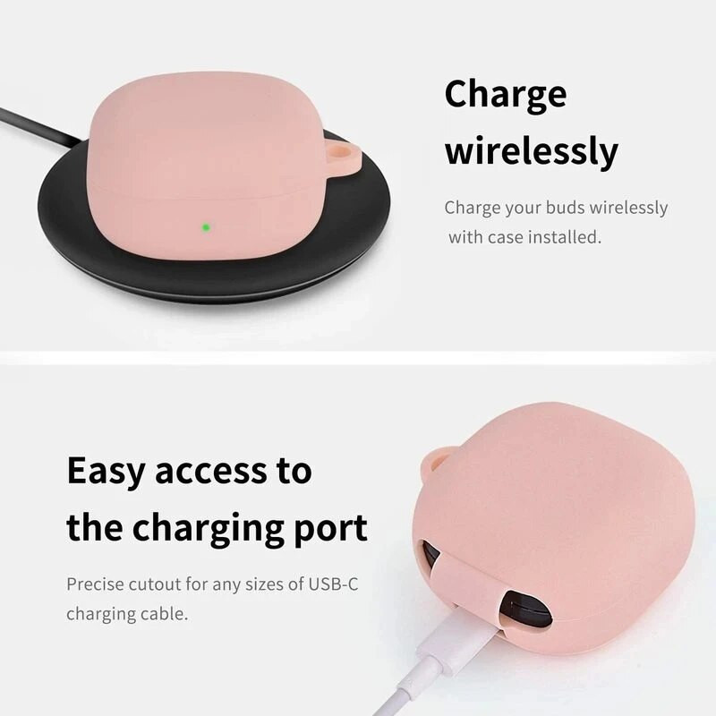 Bezvadu Bluetooth austiņu aizsargvāciņš priekš Samsung Galaxy Buds Live Earphone Triecienizturīgs silikona vāciņš ar āķi