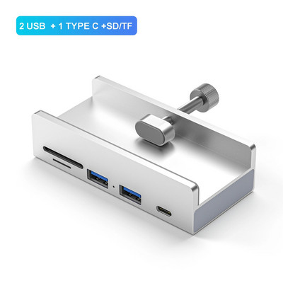 4 θύρες USB 3.0 HUB με τροφοδοτικό Προσαρμογέας διαχωριστή USB3.0 τύπου κλιπ Πολλαπλός διαχωριστής 5G Μετάδοση δεδομένων υψηλής ταχύτητας για φορητό υπολογιστή