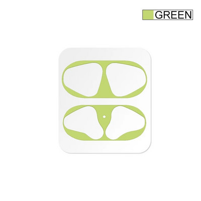 Metāla putekļu aizsarguzlīme Apple AirPods 1 2 korpusam Putekļu necaurlaidīga aizsarguzlīme Ādas aizsargs AirPods 2 1 piederumiem