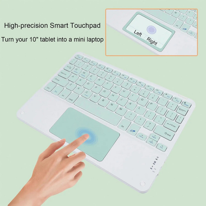 Ebreju tastatūra ipad 10.2 7th 8th 9th 10.5 Air 3 4 5 Pro 11 Samsung Tab S9 FE S9 S8 S7 A9+ A8 A7 Lenovo P11 Pro Xiaomi Pad 6