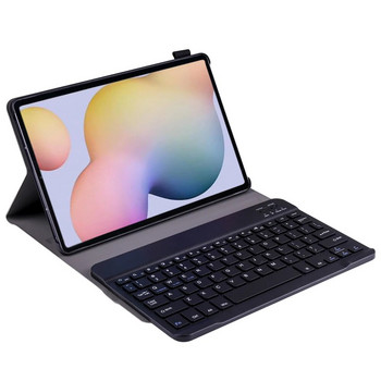 За Samsung Galaxy Tab S6 10.5 SM-T860 SM-T865 Калъф за безжична Bluetooth клавиатура с държач за писалка Кожен защитен капак за таблет