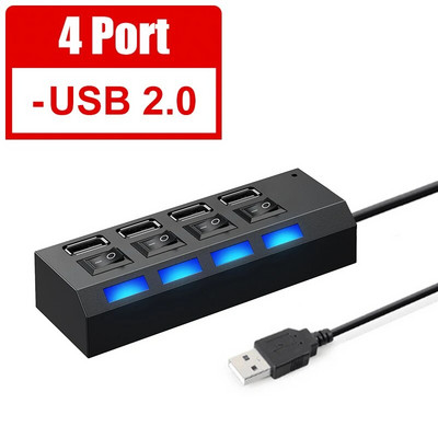 Usb Hub 3 0 Hub Usb Splitter Mai multe porturi Multi Usb Hub 3.0 Hab Adaptor de alimentare Extensor Accesorii pentru computer comutator usb Pentru Casa