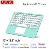 Puuteplaadiga klaviatuur iPadile Xiaomi Samsung HUAWEI Telefon Tahvelarvuti Sülearvutid Ultra Thin Wireless BT klaviatuur Android IOS Windowsi jaoks