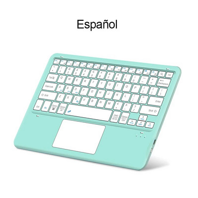 Puuteplaadiga klaviatuur iPadile Xiaomi Samsung HUAWEI Telefon Tahvelarvuti Sülearvutid Ultra Thin Wireless BT klaviatuur Android IOS Windowsi jaoks