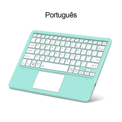 Puuteplaadiga klaviatuur iPadile Xiaomi Samsung HUAWEI Telefon Tahvelarvuti Sülearvutid Ultra Thin Wireless BT klaviatuur Android IOS Windowsi jaoks