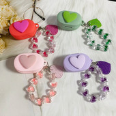 Για Redmi Buds 4 lite Case Cute Love Earphone Κάλυμμα σιλικόνης redmi buds 4lite κάλυμμα με WristChain Lanyard Case Fundas