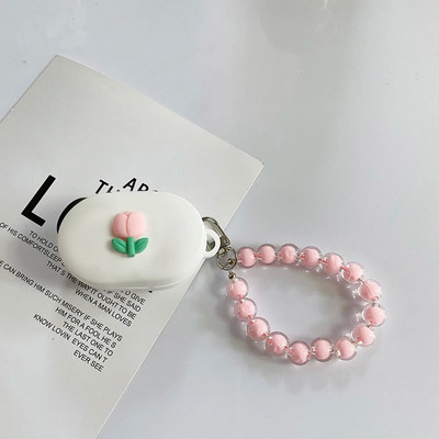 Fashion Case Redmi Buds 4 Lite Case tulips / Daisy flower Κάλυμμα σιλικόνης Redmi buds 4Lite κάλυμμα με κορδόνι