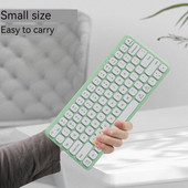 78 taustiņu 2,4 g bezvadu tastatūras un peles komplekts Daudzvalodu angļu vācu franču spāņu bezvadu tastatūra un pele Electroni