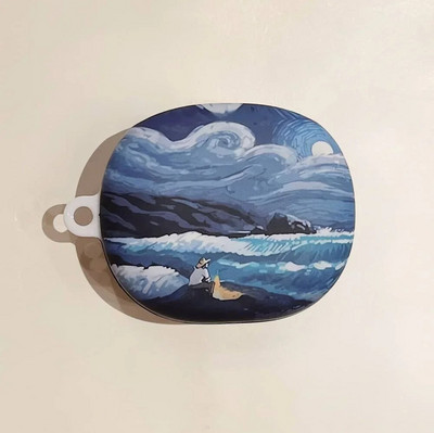 Θήκη ακουστικών Ins Fashion Retro Oil Painting Flowers για Προστατευτικό κάλυμμα ακουστικών Redmi Buds 4 Lite Hard Frosted