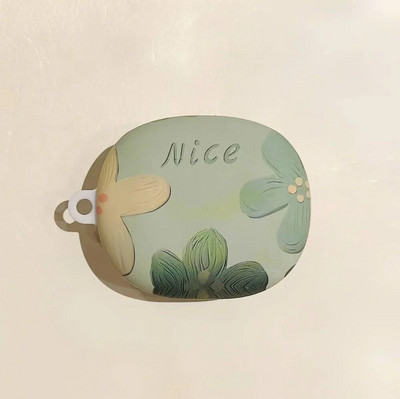 Θήκη ακουστικών Ins Fashion Retro Oil Painting Flowers για Προστατευτικό κάλυμμα ακουστικών Redmi Buds 4 Lite Hard Frosted