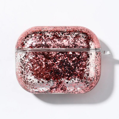 Θήκη ακουστικών Glitter Liquid Quicksand για σκληρά ακουστικά για Apple Airpod Pro 2 3 1 γενιάς Κάλυμμα ακουστικών για Αξεσουάρ Air Pods Pro2