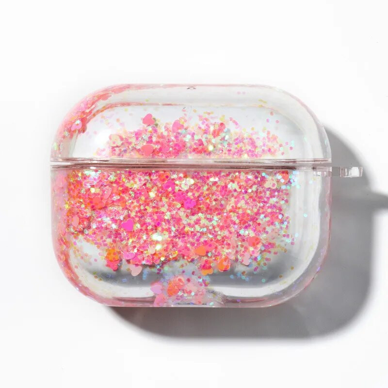 Θήκη ακουστικών Glitter Liquid Quicksand για σκληρά ακουστικά για Apple Airpod Pro 2 3 1 γενιάς Κάλυμμα ακουστικών για Αξεσουάρ Air Pods Pro2