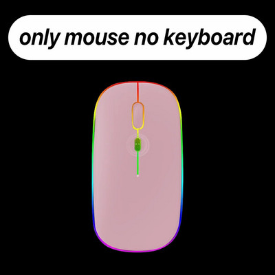 Tastatură portabilă ultra-subțire de 10 inchi cu iluminare din spate Bluetooth pentru dispozitivul Samsung Huawei Apple, reîncărcabilă fără fir, Teclado RGB Color