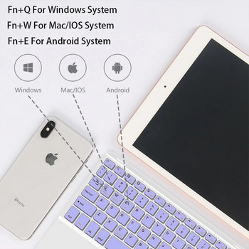 Ασύρματο πληκτρολόγιο με επιφάνεια αφής για Apple Xiaomi Huawei Samsung Επαναφορτιζόμενες συσκευές tablet Bluetooth για κινητό τηλέφωνο iPad