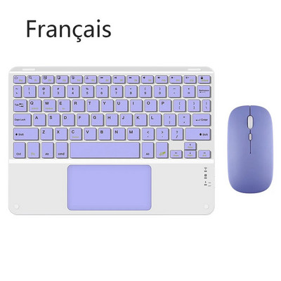 Tastatură fără fir cu touchpad pentru dispozitive tablete reîncărcabile Apple Xiaomi Huawei Samsung Bluetooth pentru telefon mobil iPad