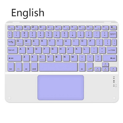 Tastatură fără fir cu touchpad pentru dispozitive tablete reîncărcabile Apple Xiaomi Huawei Samsung Bluetooth pentru telefon mobil iPad