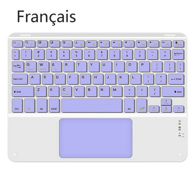 Tastatură fără fir cu touchpad pentru dispozitive tablete reîncărcabile Apple Xiaomi Huawei Samsung Bluetooth pentru telefon mobil iPad