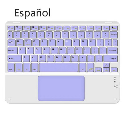 Tastatură fără fir cu touchpad pentru dispozitive tablete reîncărcabile Apple Xiaomi Huawei Samsung Bluetooth pentru telefon mobil iPad