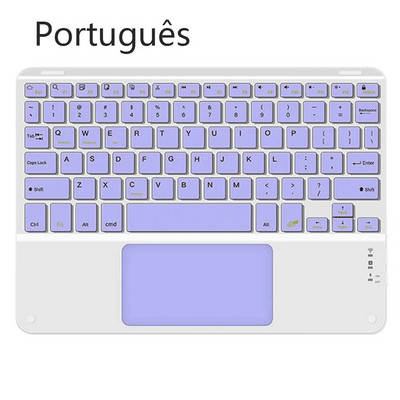 Tastatură fără fir cu touchpad pentru dispozitive tablete reîncărcabile Apple Xiaomi Huawei Samsung Bluetooth pentru telefon mobil iPad